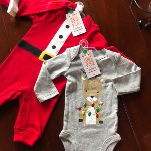 Carters Christmas Outfits - Newborn